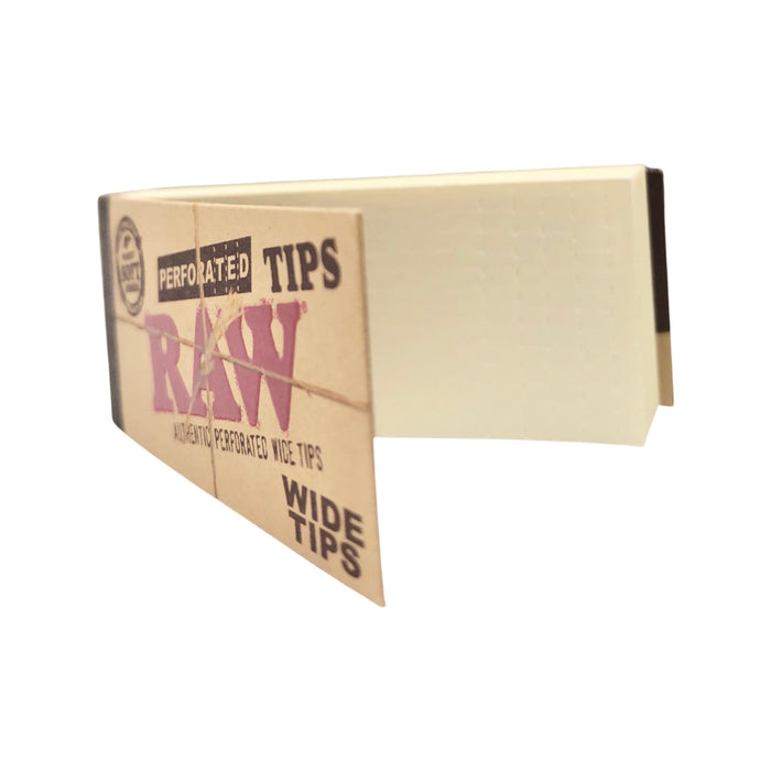 Raw Wide Tips Perforated 50 Tips