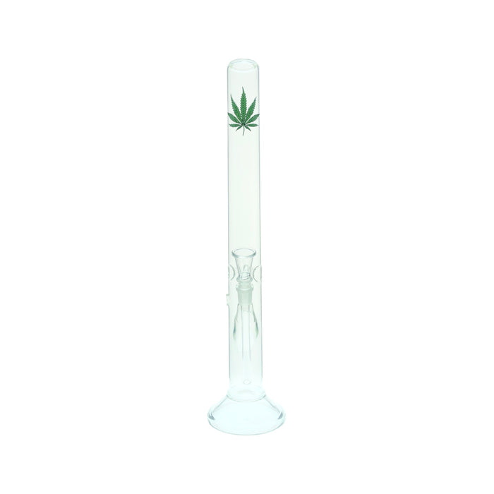Glasbong Weed Leaf mit Eisfach
