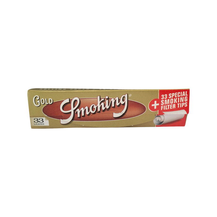 Smoking King Size Gold Papers + Tips