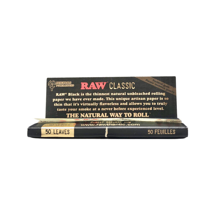 Raw Classic Black 1 1/4 Papers