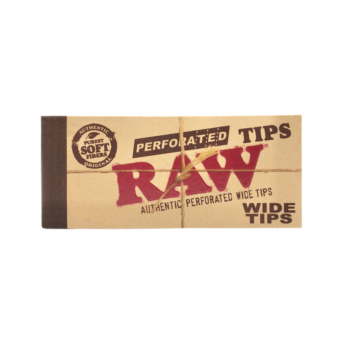 Raw Wide Tips Perforated 50 Tips