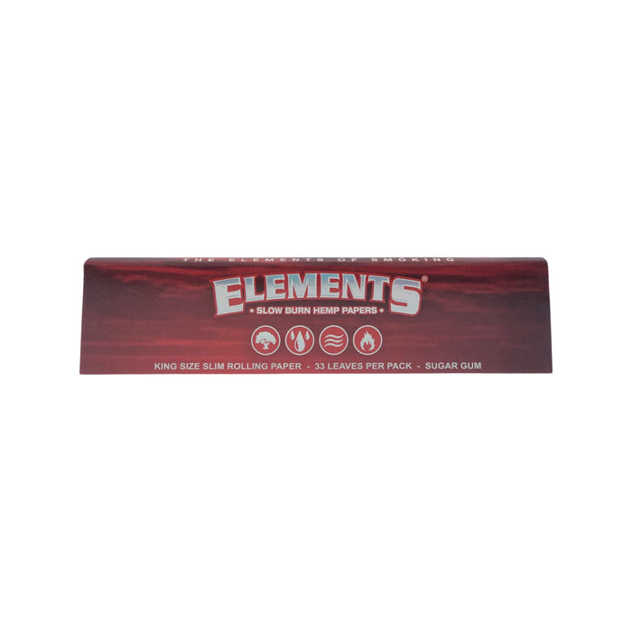 Elements Red King Size Slim Papers