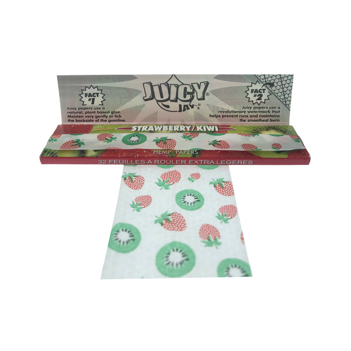 Juicy Jays King Size Slim Papers Strawberry Kiwi