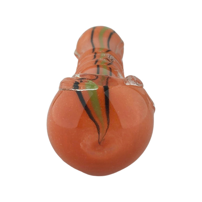 Glaspfeife Orange mit Kickloch