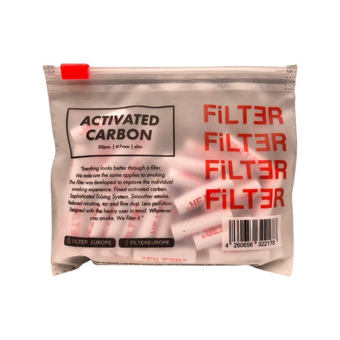 Filter Europe Aktivkohlefilter 7mm, 50 Stück