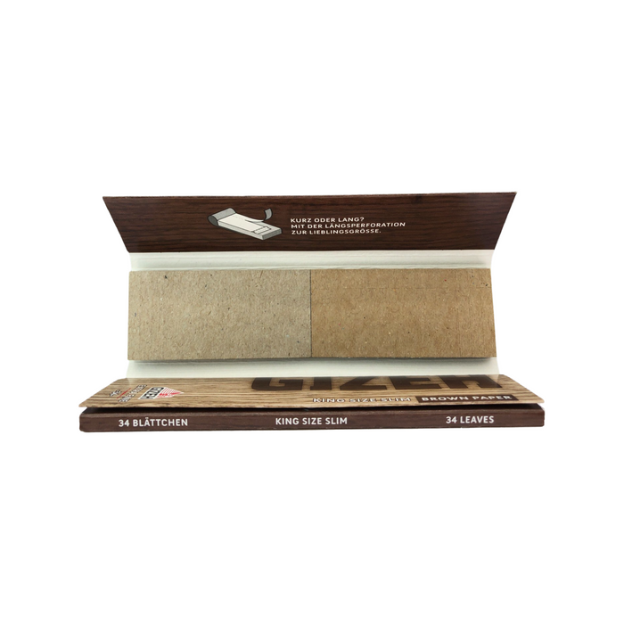 Gizeh King Size Brown Papers + Tips